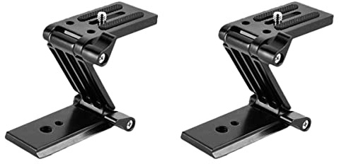 Mobestech 2stücke Tilt Bracket Für Monopod Und Slider Rail Z-förmiger Und Einstellbarer Stativkopf Für -kameras Und Gimbals Schwarz