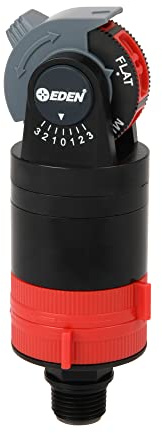 Eden Tête d'arrosage rotative à 5 Motifs Turbo Gear Drive pour pelouse et Jardin, Couverture à 360 degrés (modèle #16030)
