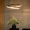 ValueLights | Matt Black Loop Ceiling Light with Integrated LED Touch Button | Pendant Lights, Home Décor & Improvement Essential