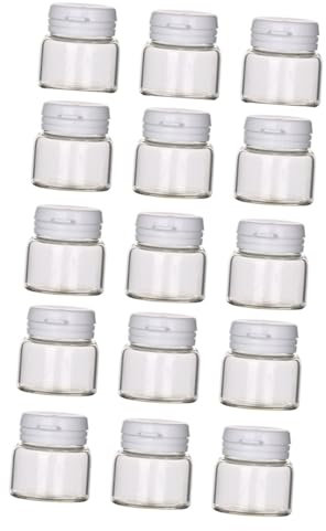 HAKIDZEL Boîte De 15 Pièces Flacon Cosmétique Pots De Voyage Pour Crèmes Contenants Format Voyage Récipients Avec Couvercles Mini Contenants Avec Couvercles Lotion Rond Un Verre