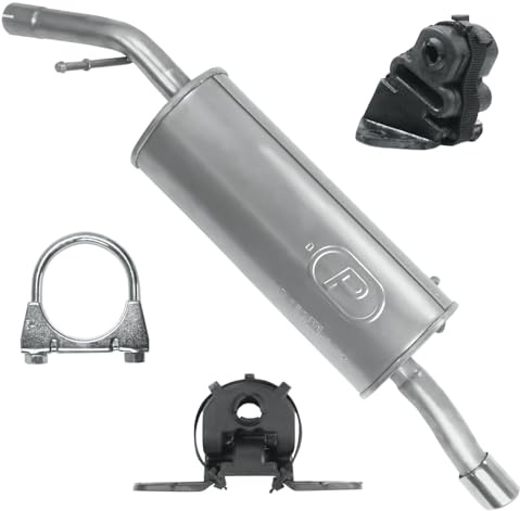 Polmo Schalldämpferset Auspuff Endtopf für Peugeot 207 1 I 2007-2013 1.4 1.6 Cabrio