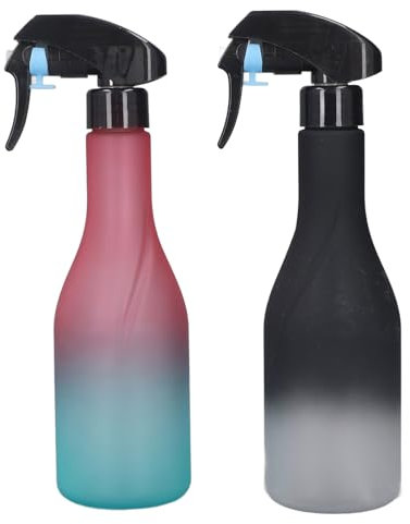 HUAOSN 2 Pc Hair Spray Bottle, Adjustable Mist Resistance Hair Spray Bottle, Large Capacity Mist Spray Bottle