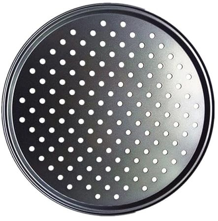 LSYHHXC Teglia da Forno Pentole for la Pizza for la casa con Fori Traspirante Non-Stick Professionale Vassoio for la teglia for Il Ristorante 552(32CM)