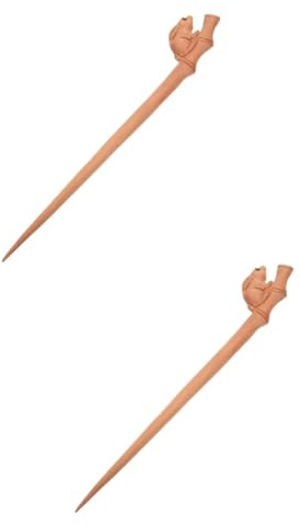 2 Pièces Épingle à Cheveux Lapin Baguettes De Cheveux Classiques Baguettes De x Hanfu Accessoires Pour x Chinois De Femmes De x Bois FRCOLOR