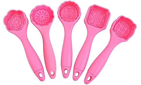 BOGEEL Maamoul Silicone Baking Molds Set of 5 Middle Eastern Cookie Mold Press