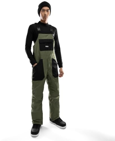 SIROKO - Salopette da Snowboard B1 Klosters - M - Verde/Nero