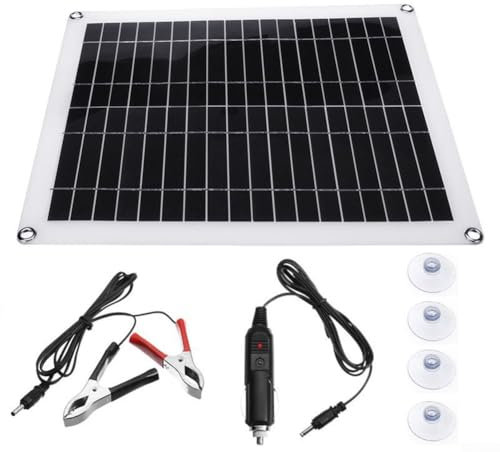 Panneau solaire 12 V - Chargeur de batterie - Kit d'entretien pour bateau, voiture, camping-car