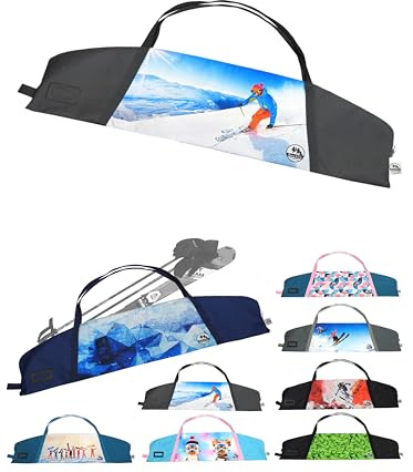 BambiniWelt by Rafael K. Sac de ski pour enfant - Pour bâtons de ski et gants - Modèle 05 - 105 cm