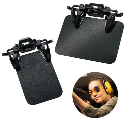 HAOBIN 2 Stück Shooting Glasses Patch Schießbrillen Patch Schießbrille Sportschützen Brille 4X5 cm Internationaler Standard Shooting Patch Okkluder Clip Für Brille Für Brillen,Schießen,Zielhilfen