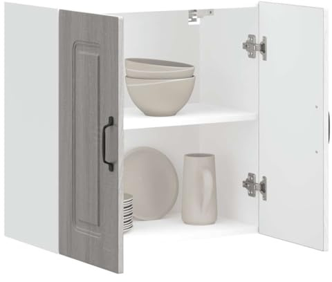 Myheimly Kitchen Cupboard, Küche Schrank, Kuechenschrank, Schrank Für Küche, Küchen Schrank, Hängeschrankm,Holzwerkstoff Küche Schrank,Grau Sonoma,Wall Cabinet,60 x 31 x 60 cm