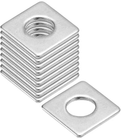 QUARKZMAN Rondella Quadrata, 25Pz M8x20x20x2mm Rondelle Piane in Acciaio Inossidabile 304 Spessore di Spaziatura Guarnizione per Ferramenta Fissaggio