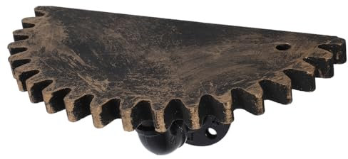 HOMSFOU Rustikales Wandregal Im Industrial-stil Mit Rohrhalterung Und Schrauben Schwebendes Küchenregal Für Wohnzimmer Vielseitiges Aufbewahrungsregal Für Einfache Montage Bauernhaus Desig