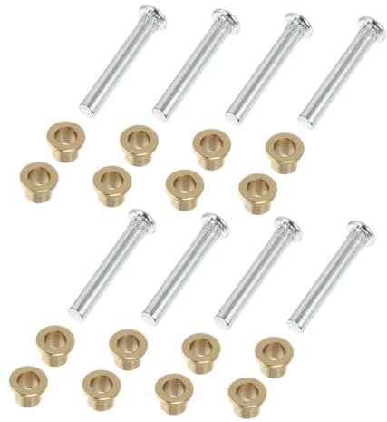 Cabilock 8pezzi Kit Di Riparazione Per Cerniere Porta Auto Perni e Boccole in Lega Di Alluminio Compatibile Con Modello 97-05 Perno Cerniera Porta Kit Riparazione Cerniera