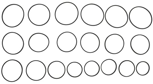 Gummiriemen für Kassettenrekorder, Reparatur und Wartung | Schwarz, Elastisch und Robust, Hilft Drehzahlen zu Stabilisieren und Geräusche zu Mindern, 20 Stück Packung