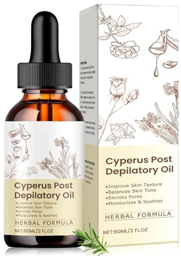 Premium Cyperus Rotundus Oil - For Hair Removal, Promotes Smoothness, Avoid Rapid Hair Growth Nourishes Skin, Gentle Formula for Sensitive Skin, 60ML Essential Oil