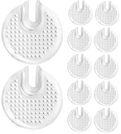 Toyvian 6 Pairs Separating Stickers for Thong Sandals Non Slip Gel Inserts Separator Pad Shoe Cushion for Sandals Forefoot Cushions Soft Material for Thong Sandal