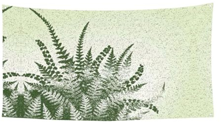 Decorazione per esterni con sagoma di foglie di felce e piante naturali, da appendere, per auto, barca, giardino, feste, Natale, Halloween