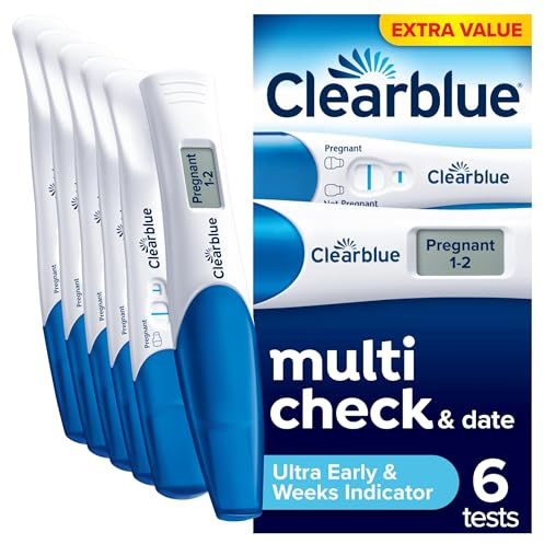 Clearblue Pregnancy Test Ultra Early Multi-Check & Date Combo Pack, 6