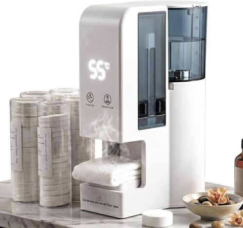 Scaldasalviette caldo, piccolo dispenser scaldasalviette, elettrico a temperatura costante, con 100 asciugamani, scaldasalviette professionale per bagno, spa