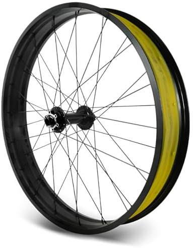 Fatbike Vorderrad 20/26*4.0 Scheibenbremse Steckachse Fahrradrad 15*135MM | 36-Loch-Naben Felge Aus Aluminiumlegierung Für Strandfahrrad,Fatbike