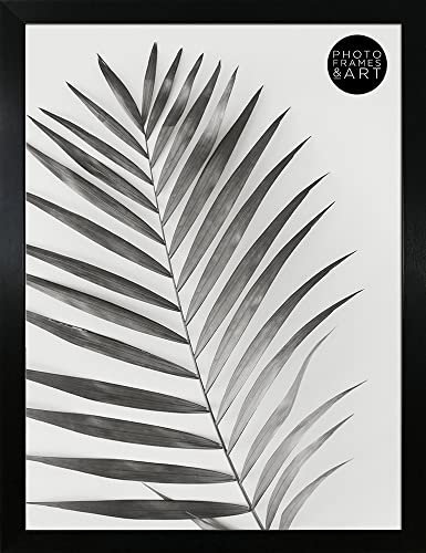 pf+a REAL GLASS Black Frame For 30x40cm Poster - 30x40cm Oxford Black Photo Frame Wall Mountable - Portrait And Landscape