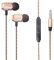 AMPLE® EARPHONES, SONY XPERIA L2, XPERIA XA2, XPERIA XA2 ULTRA, Wired Bass Stereo In-ear Headphone Earphone Headset Earbuds with Remote and Mic Microphone with 3.5mm Jack (GOLD)