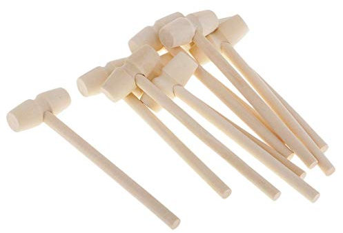 Tenlacum 10 Stück Holzhammer Holzhammer (140 x 43 x 19 mm)