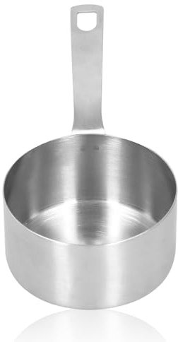 Stainless Steel Measuring Cup Square Handle Measuring Spoon with Scale Multifunctional Measuring Cup High-End Durable Portable Kitchen Measuring Tool(3/4 Cup)