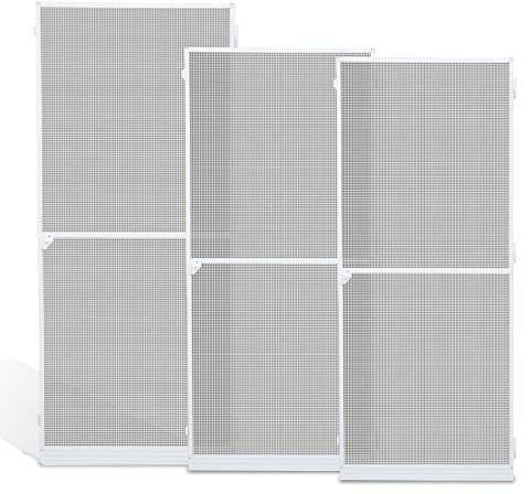 Randaco 120x240CM Insektenschutz Fliegengitter Tür Insektenschutztür mit Alu-Rahmen Insect Screen Für Wohnzimmer Balkone