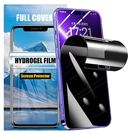 LOOKSEVEN 2 Pack Privacy Hydrogel Film For Samsung Galaxy Note 20 Ultra Clear Soft TPU Screen Protector, High Sensitivity Protective Film (Not Tempered Film)