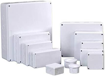 TopHomer 200x100x70mm IP65 Étanche Boîtier dérivation étanche Electronique Jonction Boîte de Projet matériau Ignifuge ABS de Haute qualité pour l'électricité intérieure et extérieure