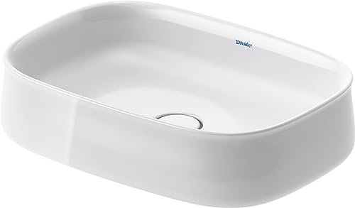 Duravit Zencha Aufsatzbecken 550 mm, ohne Hahnloch, 2373550079, Farbe: Weiß