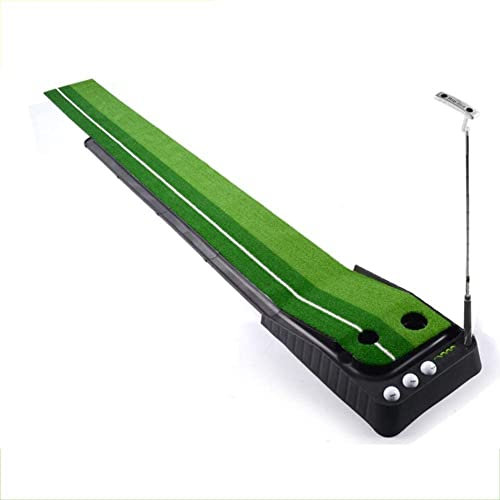 Golf Abschlagmatte, Golf Übungsmatte Inkl,Mini Golf Outdoor Putting Trainer Matte, Indoor Golfübungsgeräte Mit Golf Putter, Standart Beim Putten-30x300cm(12x118inch)||b