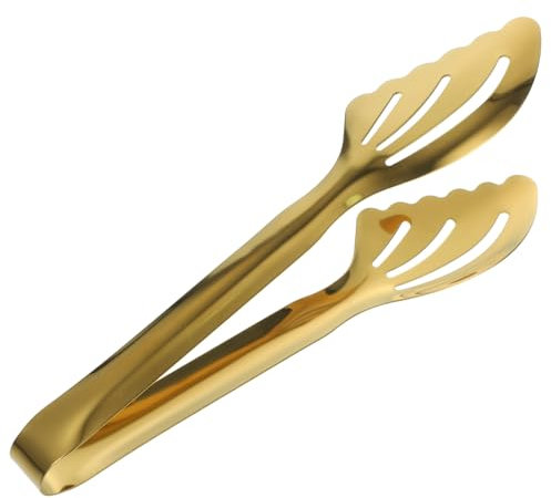 TOPBATHY Pinzas para Barbacoa Pinzas para Servir Comida Pinzas para Comida Buffet Tenazas Pinzas De Cocina Pinzas para Pasta Tenacillas Acero Inoxidable Mini Carpeta De Postres