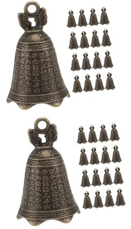 TOPBATHY 40 STK Glockenanhänger The Legacy Schlüsselanhänger doorbell Vintage- Schmuck Glockenzauber DIY-Anhänger herstellen Tasche Retro-Glocke hängende Glocke die Klingel Ornament