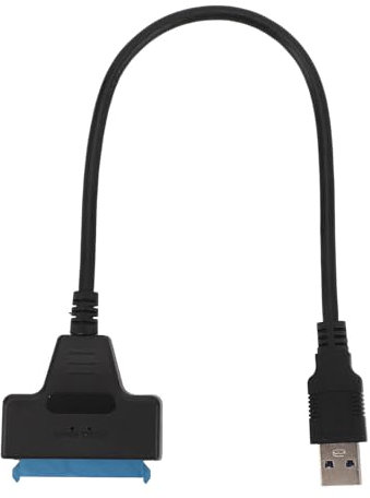 Câble Sata vers USB, Câble de Disque Dur Sata vers USB Type A, Câble USB3.0 vers Sata 6 Gbps Prenant en UASP, Convertisseur de Disque Dur Externe pour Disque Dur SSD de