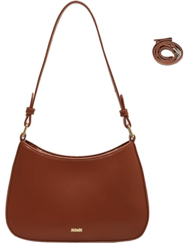 Makukke Y2K Sac à bandoulière pour femme en cuir synthétique - Vintage - Pour rendez-vous, fête, shopping, marron, Klein