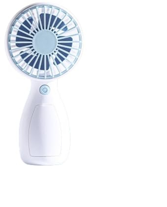 BMDOZRL Portable Fan USB Charging Low Noise High Wind Cute Portable Desktop Handheld Small Fan(Azul)