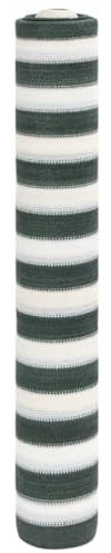 Buzaza Zaunblende Balkonabdeckung Zaunschutz Sichtschutz Zaunblende Sichtschutz Zaun Grün und Weiß 1,8x25 m HDPE 195 g/m²