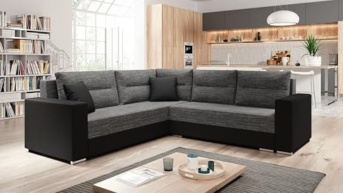 Generisch Paris Couchgarnitur Sofa Sofagarnitur mit Schlaffunktion Wohnlandschaft L-Form mit Bettkasten