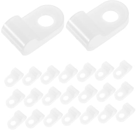 CONGARTENO 100pezzi Clip Per Montaggio Cavi Supporti Per Cavi Da Resistente Agli Agenti Atmosferici Per Illuminazione Esterna Tv