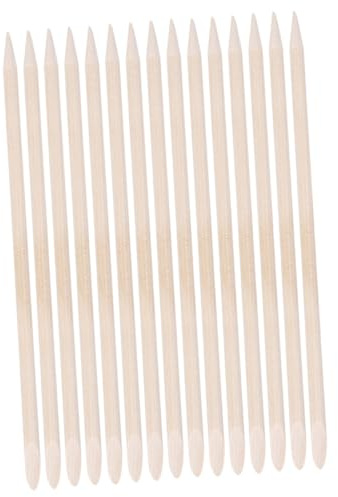 DRESSOOS 50pièces Bâtons Bois Orange Pour Manucure Poussoir Cuticules Bois Légers Pour Enlever Peau Morte Outil De Nettoyage Ongles Professionnel Et Personnel