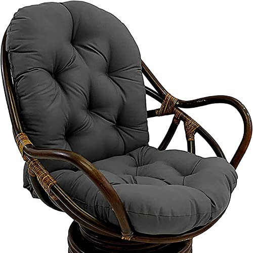 Waschbares Drehstuhlkissen mit wasserabweisenden Ersatzpolstern bequeme Auflage für Relaxsessel Rattanstuhl Gartensitz Sofa A4 Größe