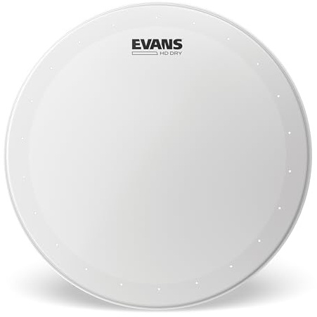Evans HD Dry Coated Schlagfell B18HDD 18 Zoll | Evans HD Dry Felle bieten fokussierten Klang, kontrollierte Obertöne, schnelle Ansprache und langlebige beschichtete.