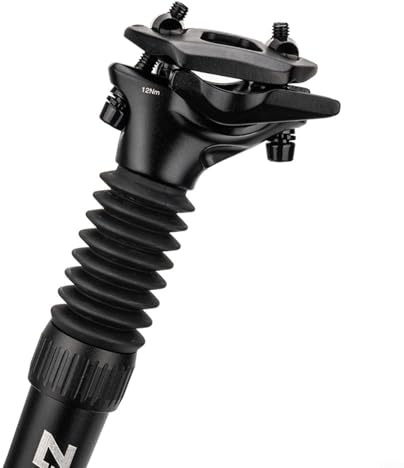 Entgoinggo Tige de selle en alliage d'aluminium pour vélo - Suspension à ressort pour sports de plein air - 25,4 x 350 mm
