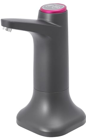 Bomba de agua, bomba de botellas de agua, grifo de camping con bomba, bomba de agua con batería, batería USB de 1200 mAh, compatible con 5L, 7,5L, 11L, 18,9L, para camping, escuela, oficina, hogar