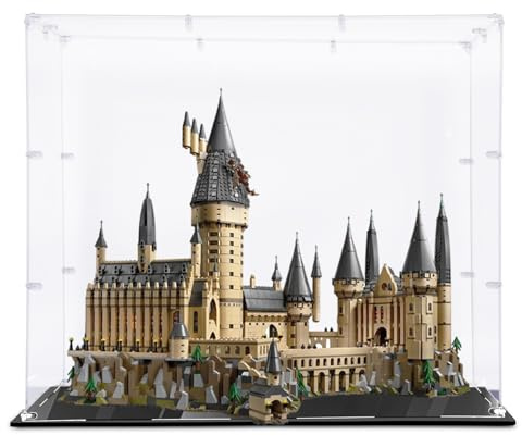 Large Acrylic Display Case for Lego 71043 Hogwarts Castle, 28.74x18.89x24.8 Inches, Acrylic Display Case with High Transparency & 3mm Thick Panels (Only Showcase)(Lego Sets are NOT Included)