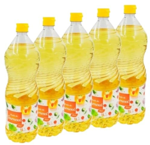 Lot 5x Huile de tournesol - Bouteille 1L
