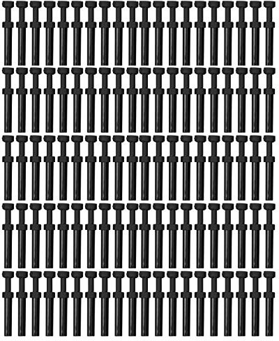 Pneumatic Composite Pipe Plug Quick Connector Durable Direct Insert Tube Fitting Accessory for Plumbing and Industrial Applications Black PP Plastic DPP4 100 Pieces