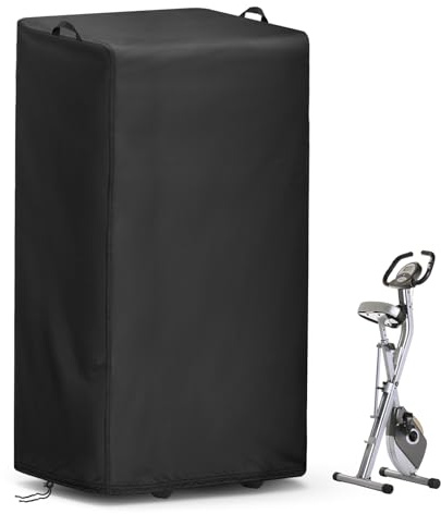 Onlyme Folding Exercise Bike Cover, Stationary Bike Cover for Home Use, Waterproof Dustproof Protective for Foldable Exercise Bikes - 51x65x142cm